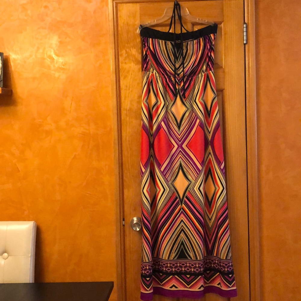 Strapless maxi dress size L